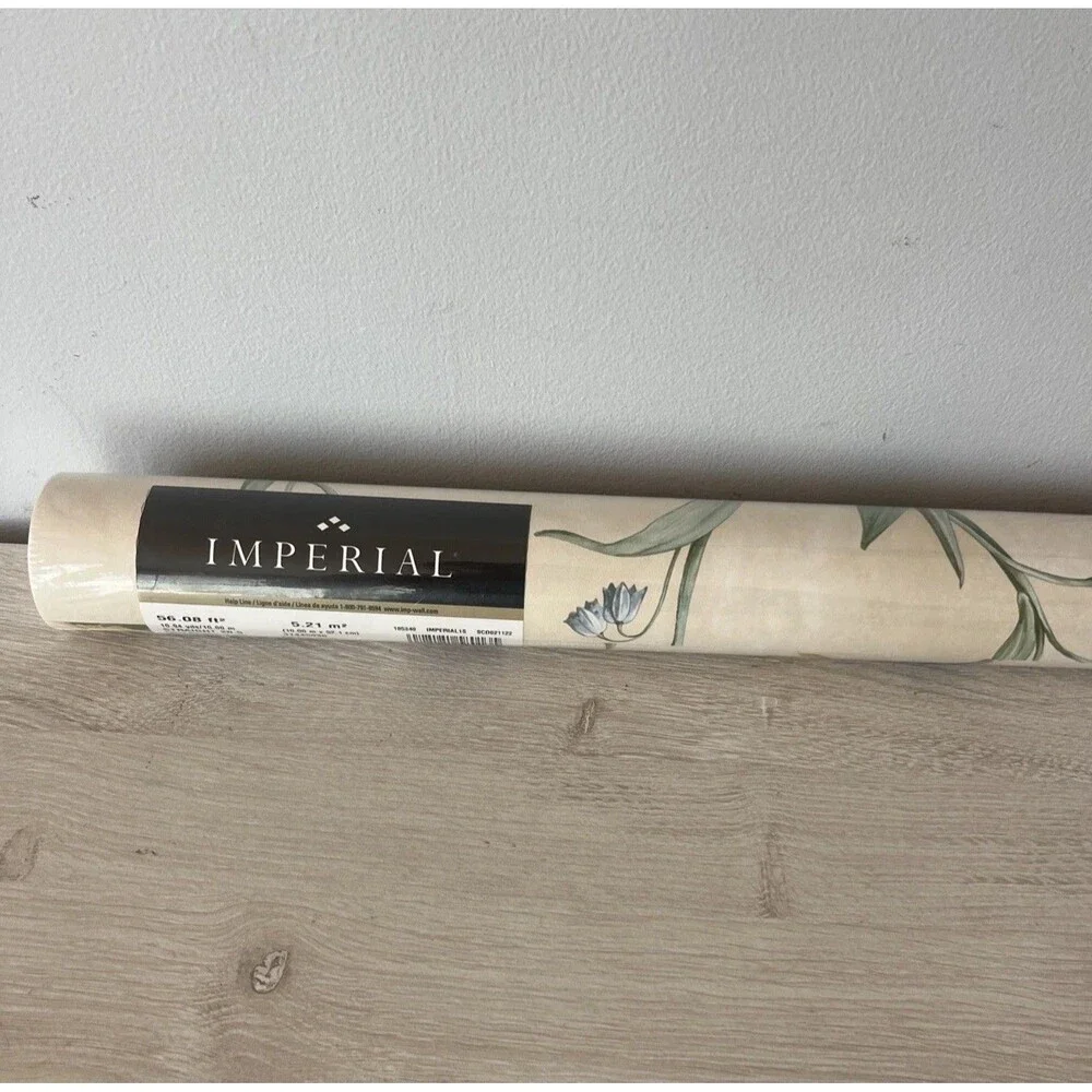 Vintage Imperial Wall Coverings Floral Pastel Wallpaper PrePasted 31445030 11 yd